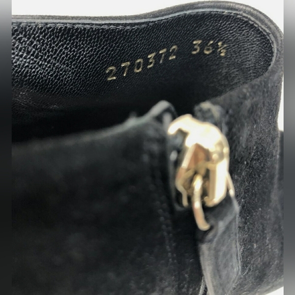 GUCCI Italy Designer Peep Toe Stiletto Heel Clog Booties Size 36.5 or 6 - Picture 5 of 10